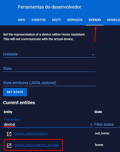 Estado HA - Device Life360