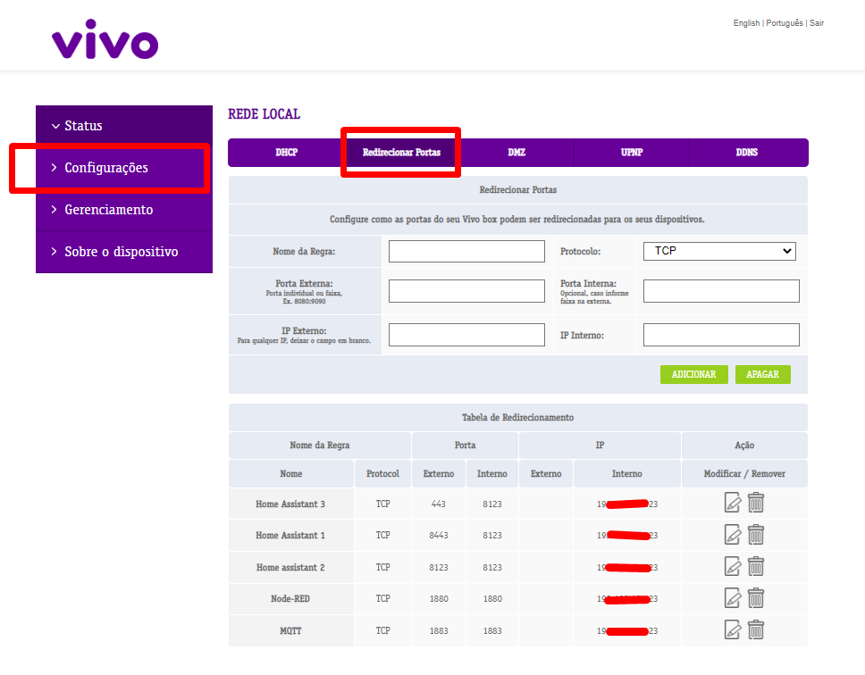 Configurar router para nao aceder a certos sites